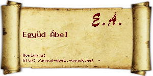 Együd Ábel névjegykártya